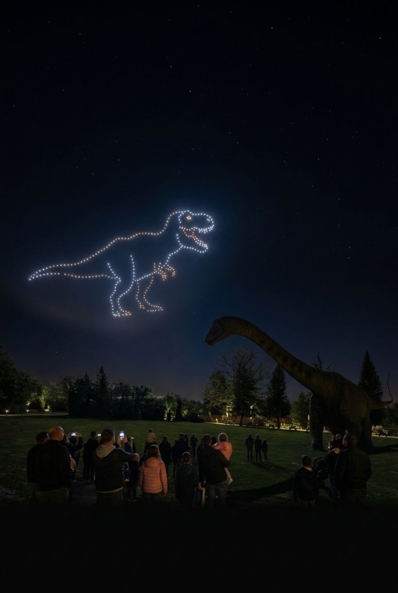 Dinosaures en lumières