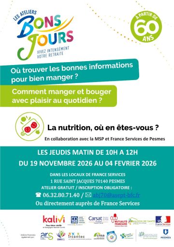Ateliers "La Nutrition, où en êtes-vous ?"