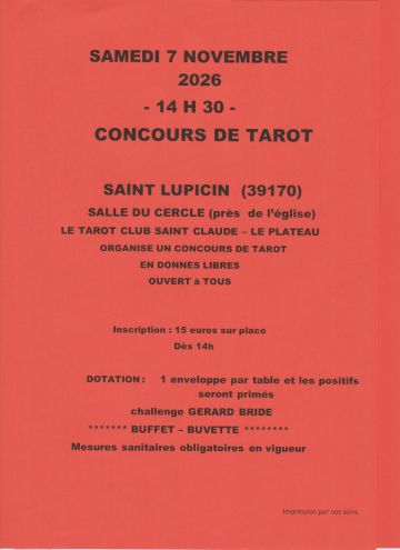 CONCOURS DE TAROT
