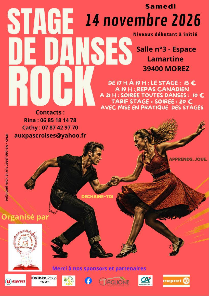 Stage de rock et soirée toutes danses