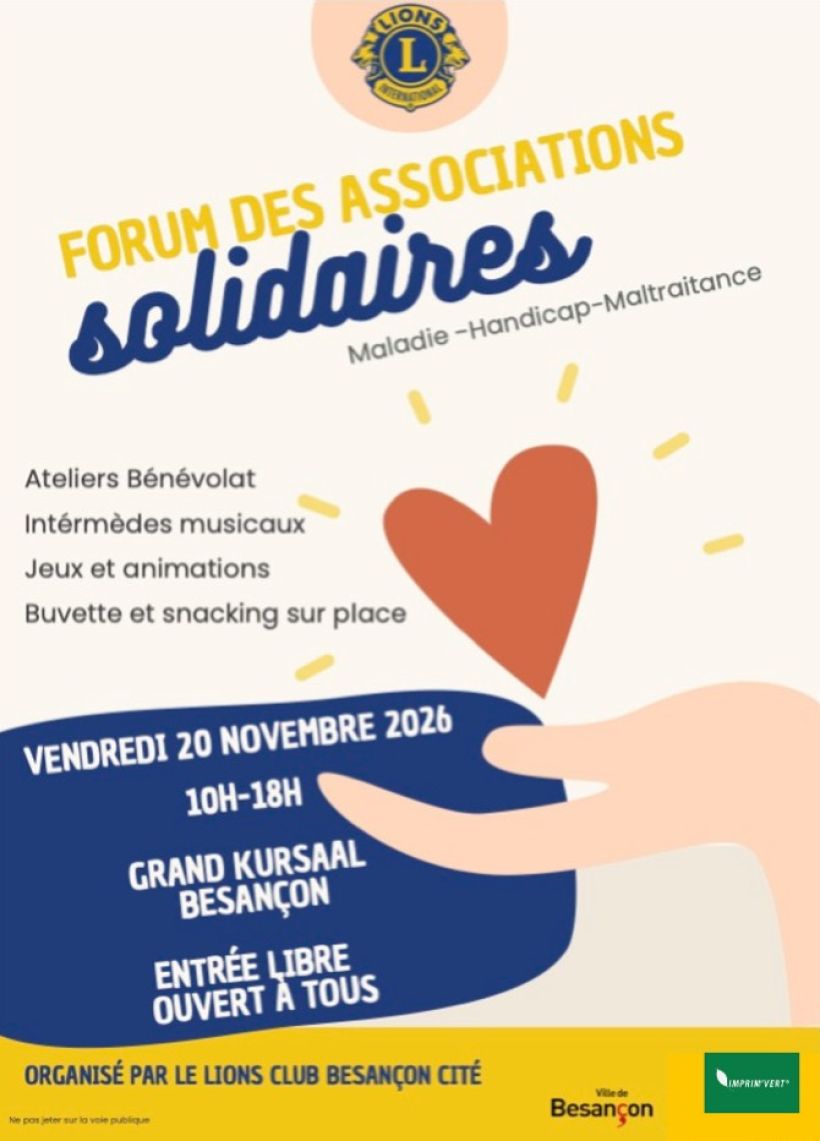 1er Forum des associations solidaires