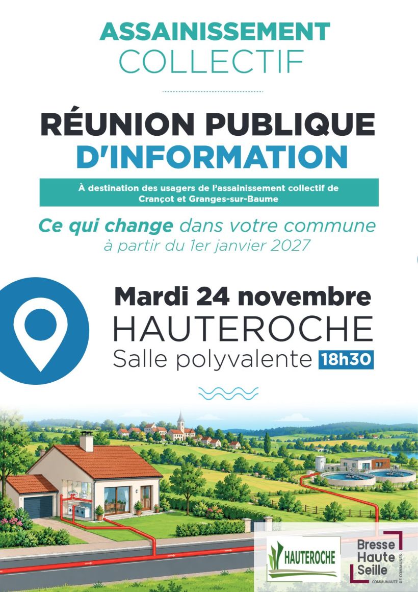Réunion Publique : assainissement collectif